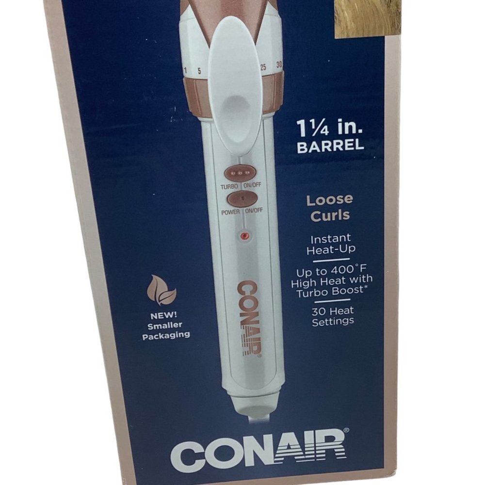 Conair Double Ceramic Curling Wand 1 1/4" Barrel Loose Curls Instant Heat Up NEW - Picture 2 of 7